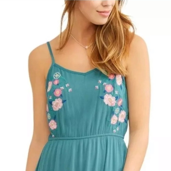 Floral detail gauze maxi - Picture 6 of 12